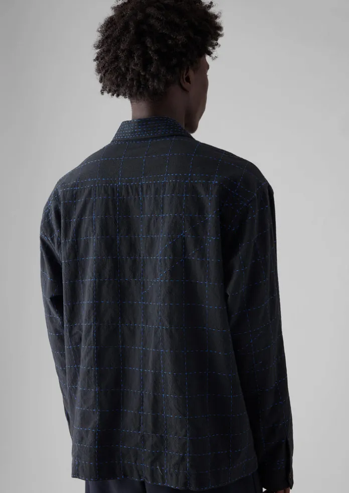 TOAST Shirts-Abstract Embroidered Kantha Shirt