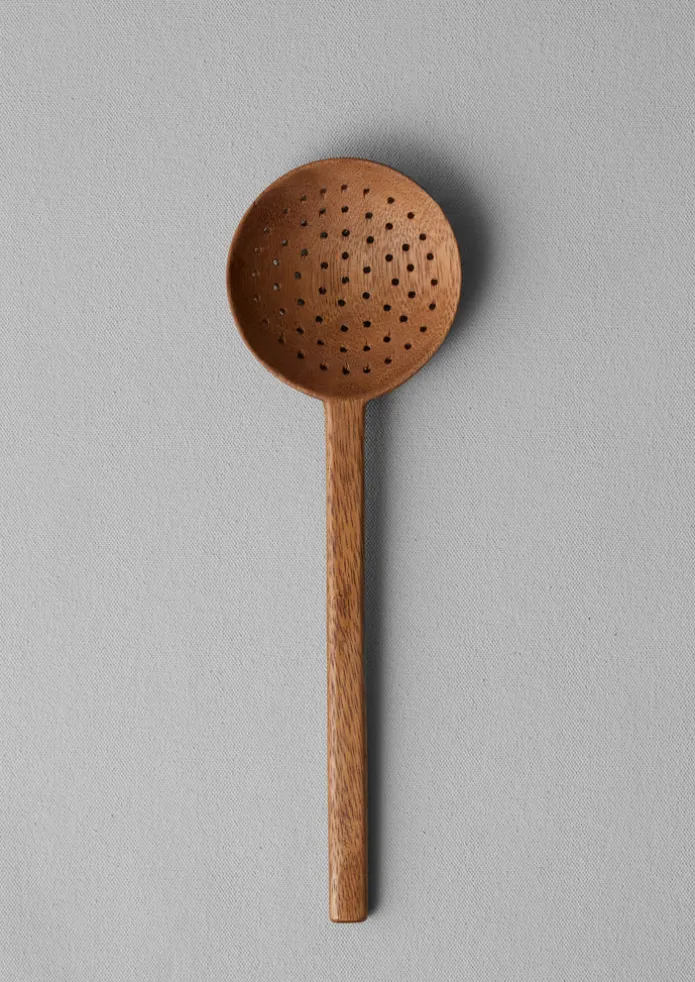 TOAST Tableware-Acacia Wood Slotted Spoon