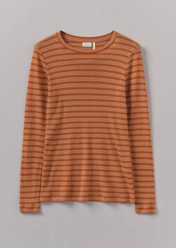 Women TOAST Jersey | Tops & Tees-Agnes Stripe Wool Lyocell Tee