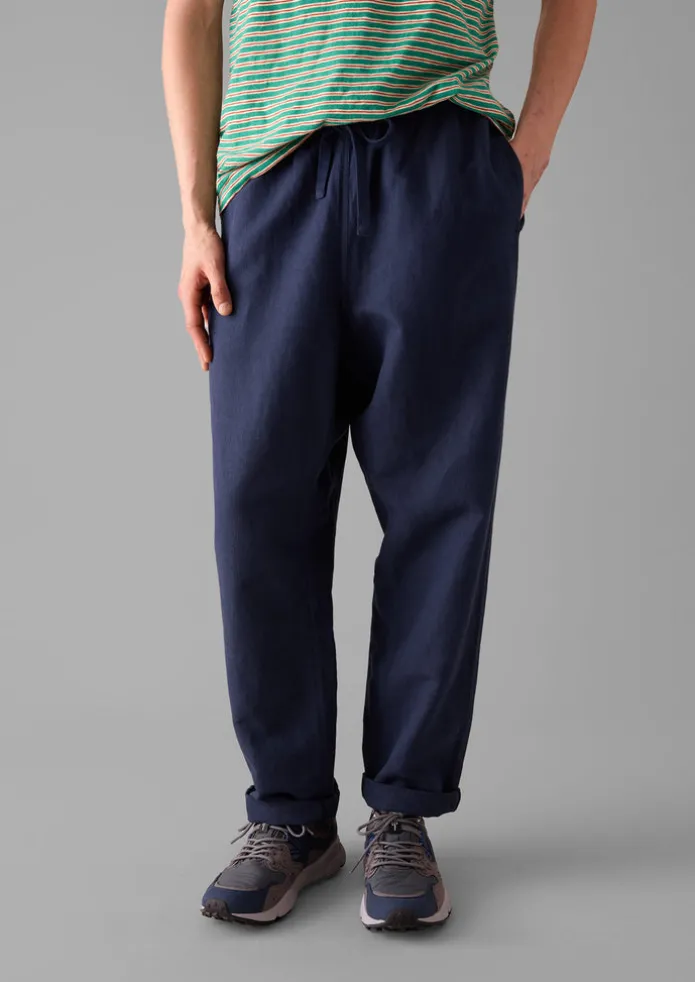 TOAST Loungewear | Trousers-Alfie Garment Dyed Herringbone Trousers