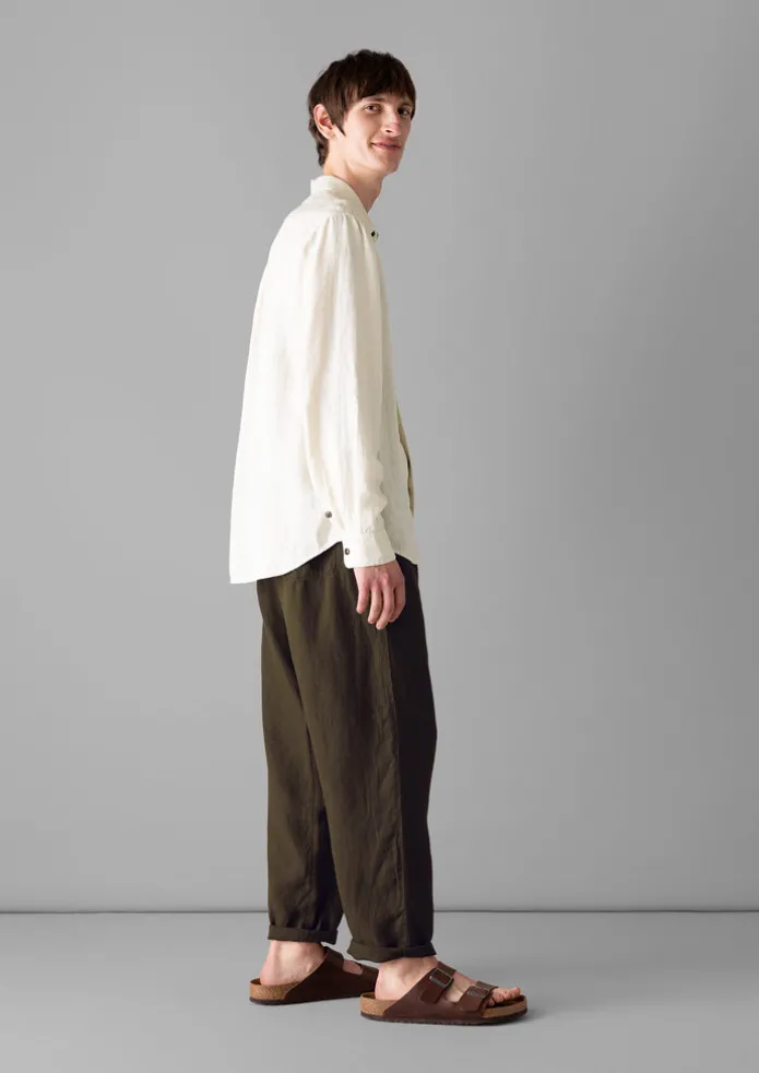 TOAST Linen | Trousers-Alfie Garment Dyed Linen Trousers