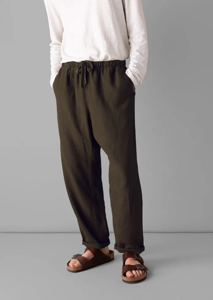 TOAST Linen | Trousers-Alfie Garment Dyed Linen Trousers