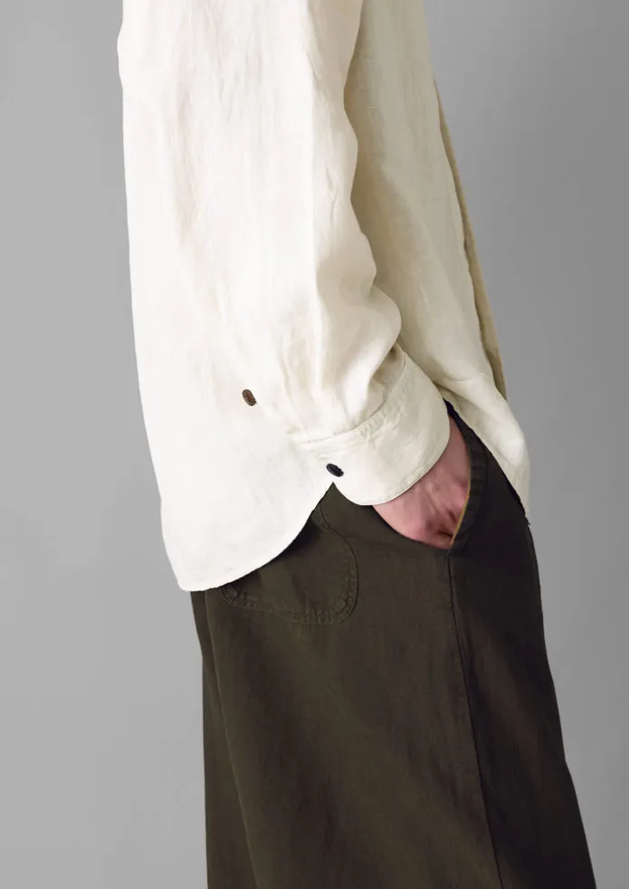 TOAST Linen | Trousers-Alfie Garment Dyed Linen Trousers