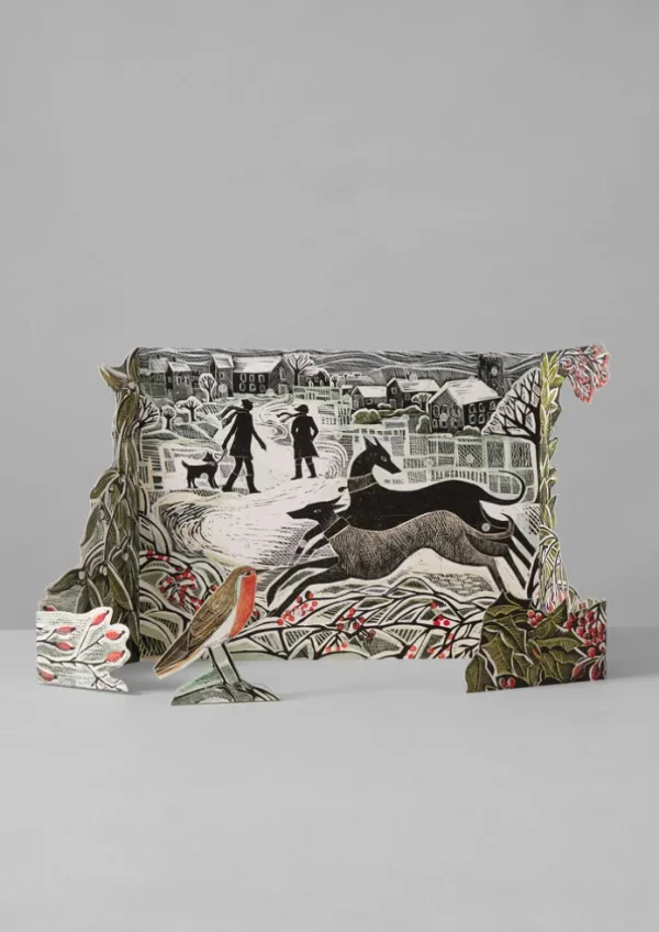 TOAST Stationery | Christmas Decorations-Angela Harding Whippet Wonderland Advent Calendar