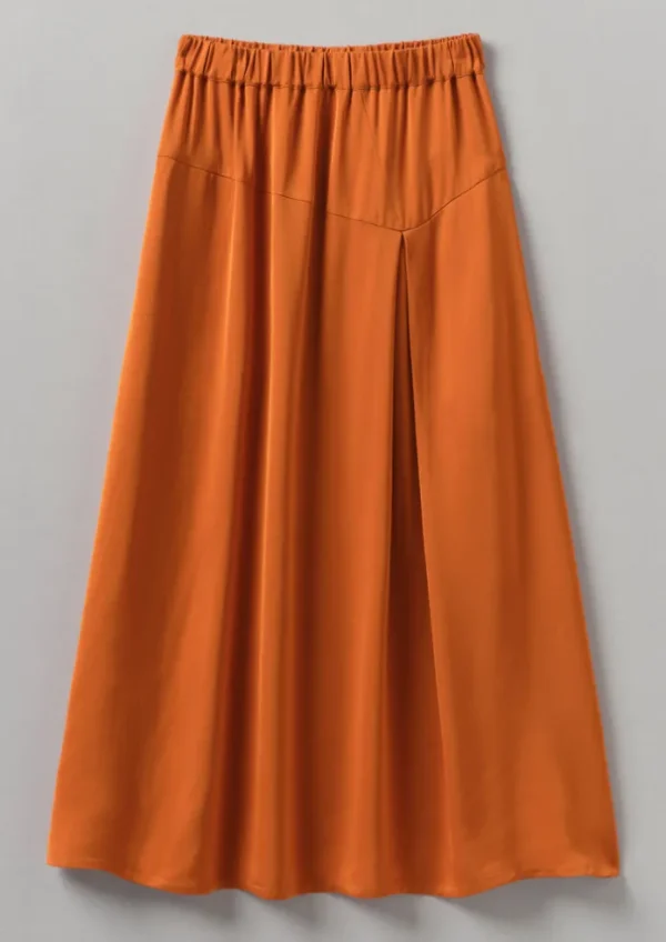 Women TOAST Skirts-Asymmetric Satin Crepe Skirt