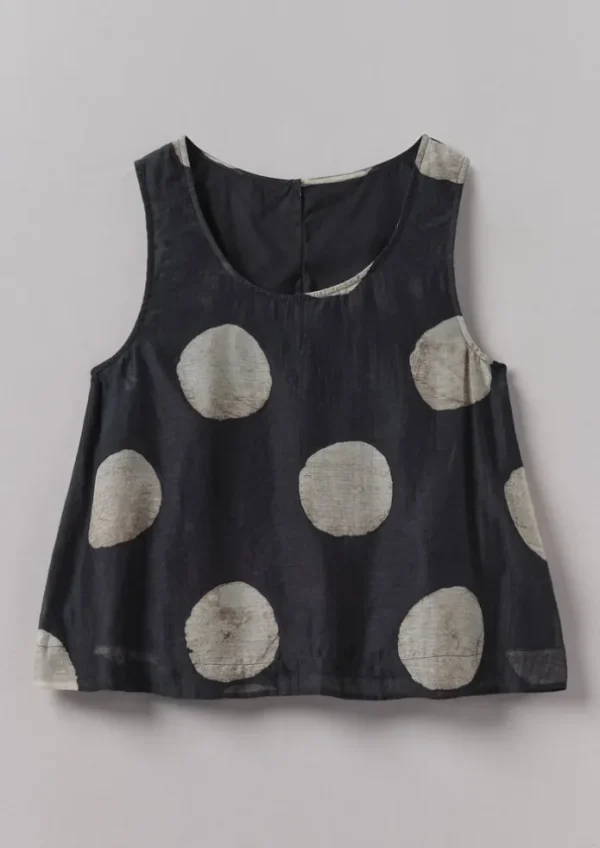 Women TOAST Tops & Tees-Batik Dot Print Tank Top