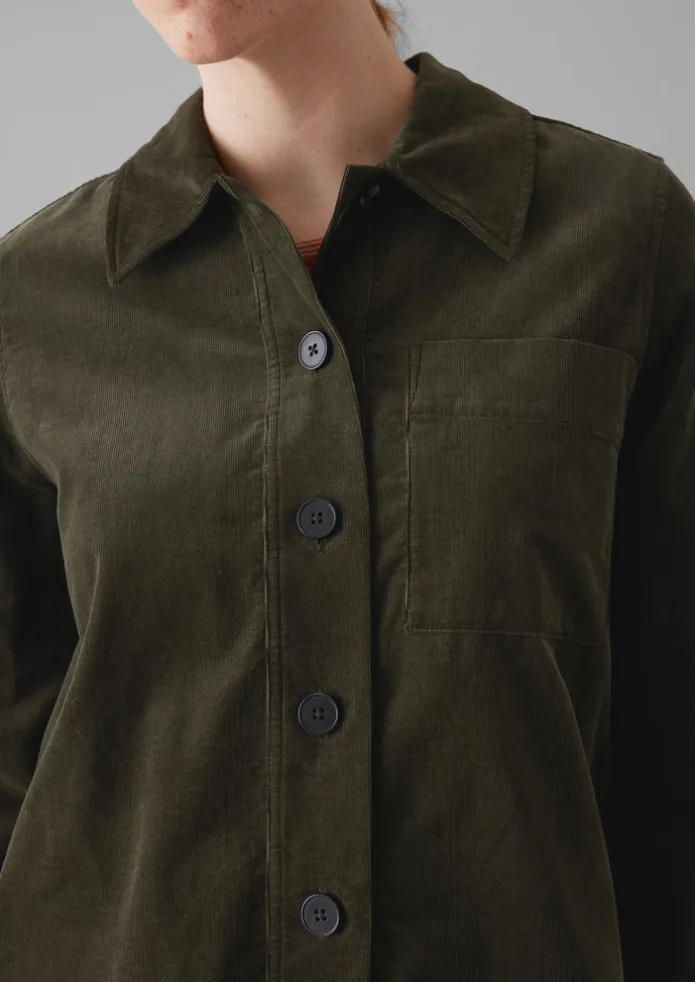 Women TOAST Cord | Workwear-Baya Patch Pocket Organic Cord Shirt