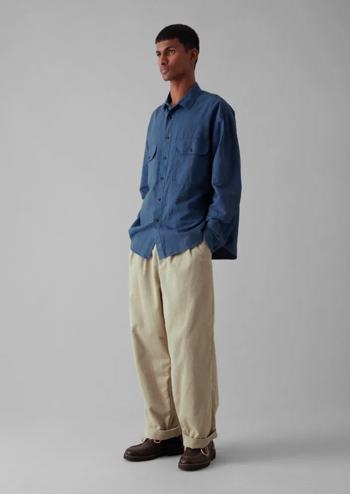TOAST Cord | Trousers-Bill Organic Cord Wide Leg Trousers