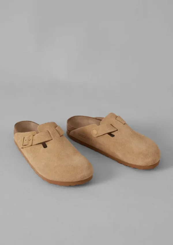 Women TOAST Shoes | Slippers-Birkenstock Boston Suede Clogs