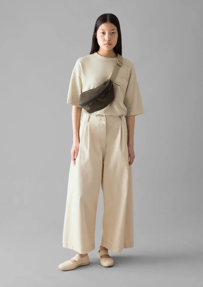 Women TOAST Bags & Belts-Bleu De Chauffe Suede Cross Body Bag