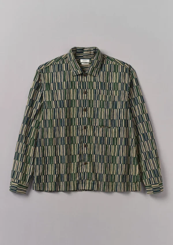TOAST Shirts-Block Print Irregular Check Shirt