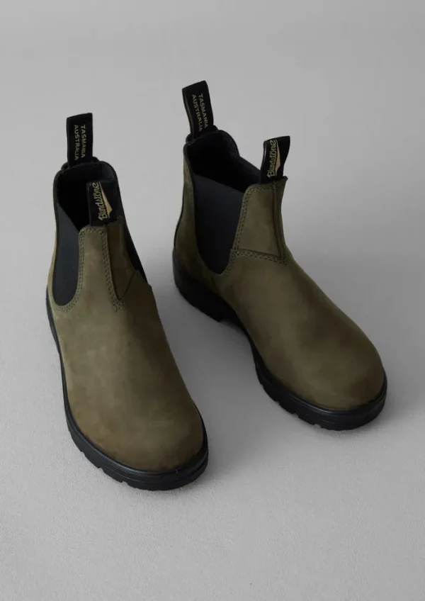 Women TOAST Boots-Blundstone Nubuck Chelsea Boots