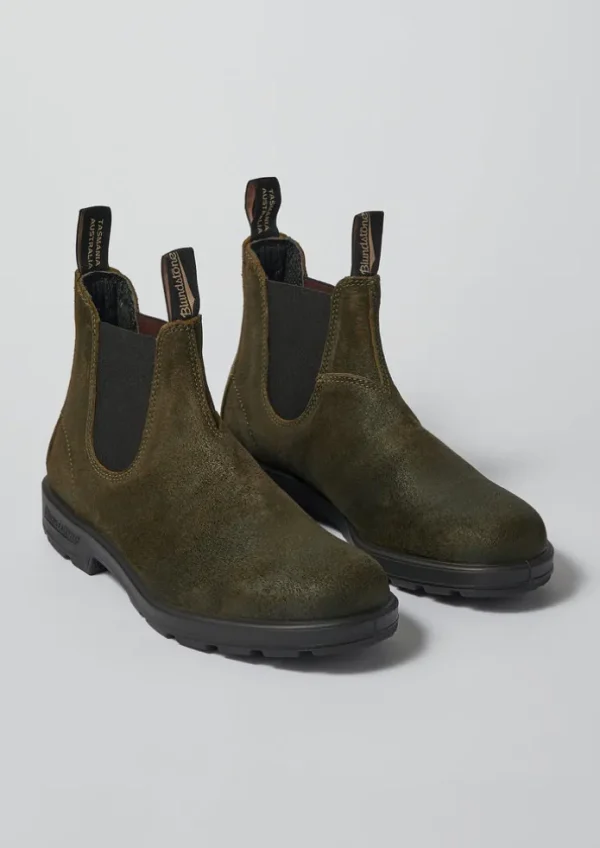 TOAST Boots-Blundstone Waxed Suede Chelsea Boots