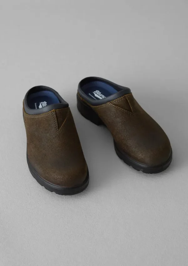 Women TOAST Shoes-Blundstone Waxed Suede Clogs