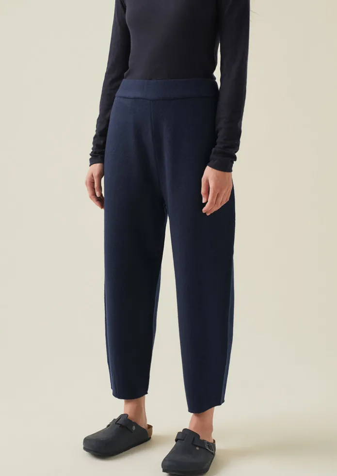 Women TOAST Loungewear | Trousers-Boiled Wool Pull On Trousers