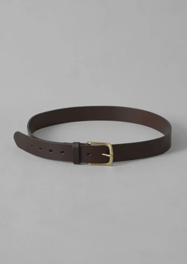 TOAST Bags & Belts-Brass Buckle Leather Belt