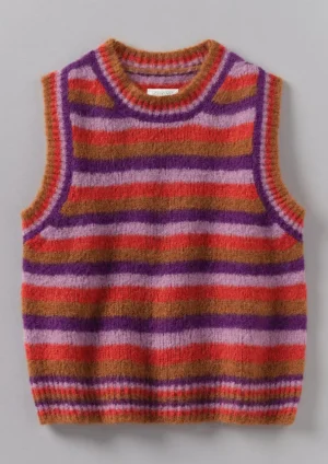 Women TOAST Knitwear-Brushed Alpaca Blend Stripe Tank