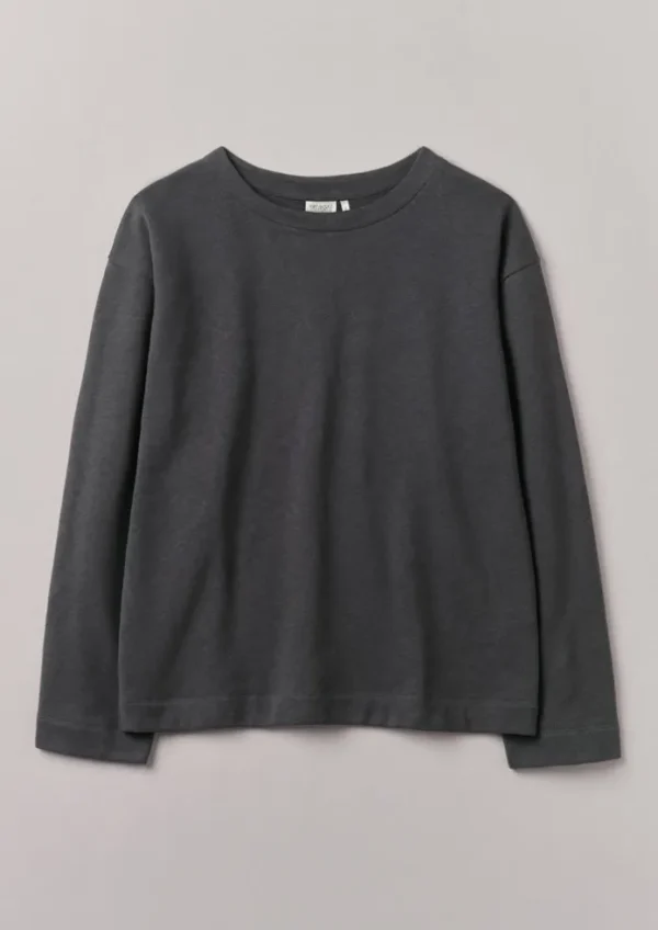 TOAST Loungewear | Tops & Tees-Brushed Cotton Hemp Wide Neck Sweater