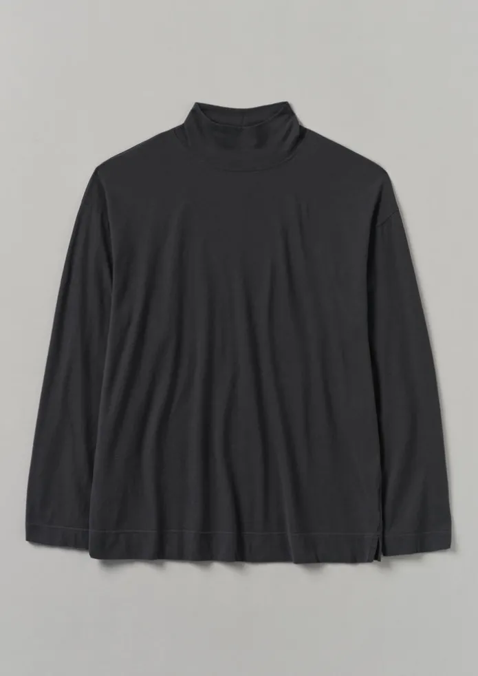 TOAST Loungewear | Tops & Tees-Brushed Cotton High Neck Lounge Top