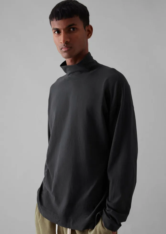 TOAST Loungewear | Tops & Tees-Brushed Cotton High Neck Lounge Top