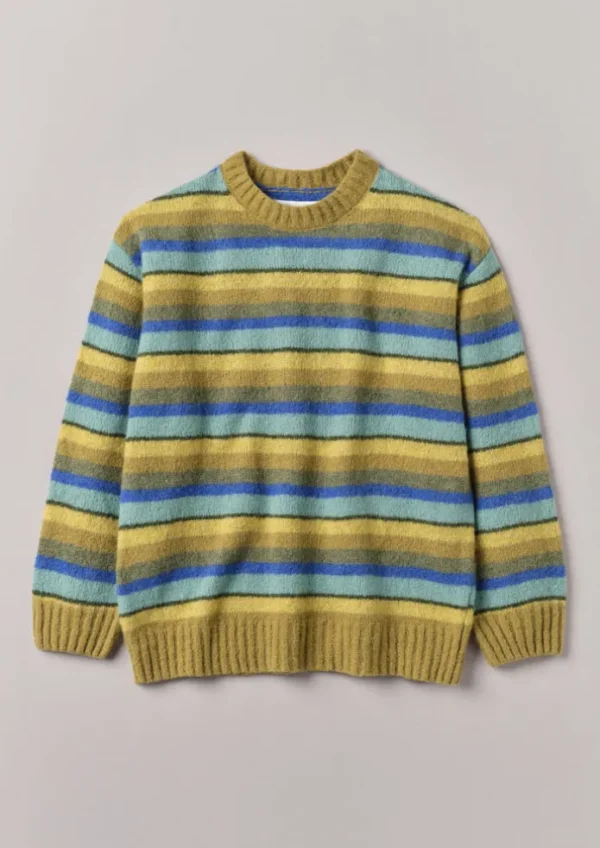 TOAST Knitwear-Brushed Stripe Sweater