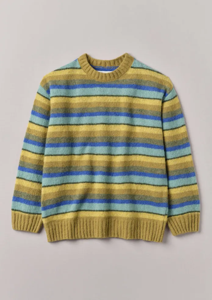 TOAST Knitwear-Brushed Stripe Sweater