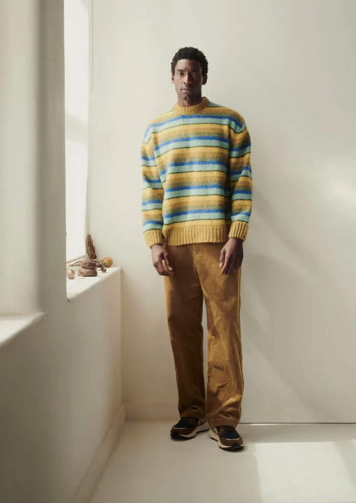 TOAST Knitwear-Brushed Stripe Sweater