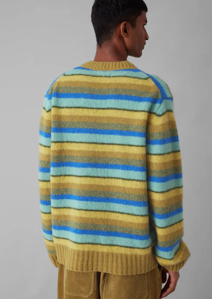 TOAST Knitwear-Brushed Stripe Sweater