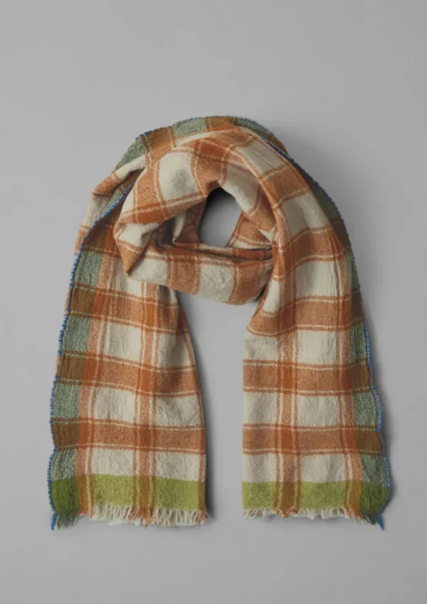 TOAST Hats, Scarves & Gloves-Check Boiled Wool Scarf