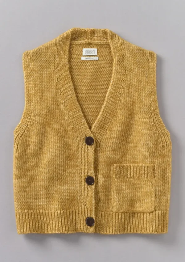 Women TOAST Knitwear-Cotton Alpaca Button Through Tank