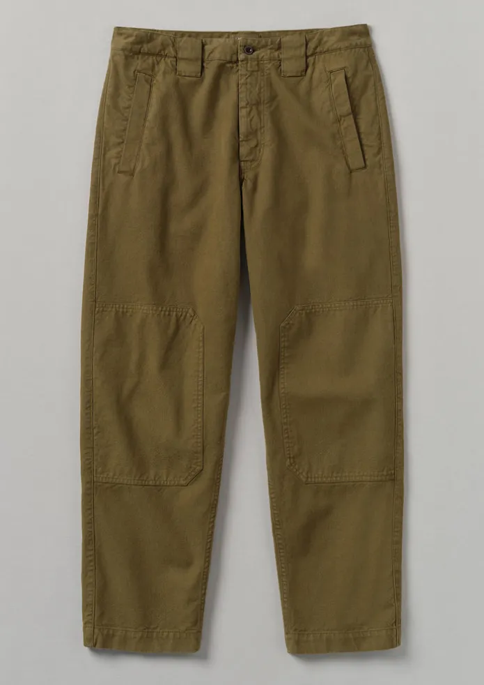 TOAST Trousers-Cotton Canvas Tapered Trousers