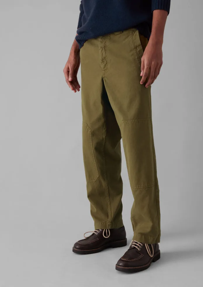 TOAST Trousers-Cotton Canvas Tapered Trousers