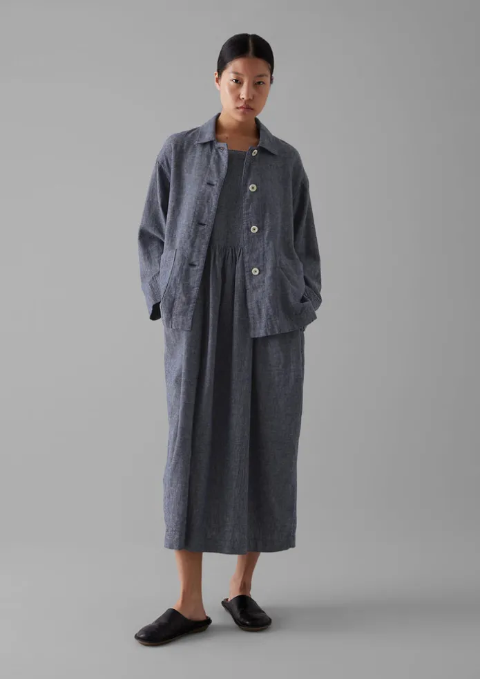 Women TOAST Linen | Loungewear-Cotton Linen Twill Gathered Waist Dress
