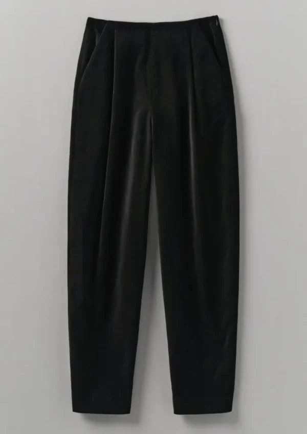 Women TOAST Velvet | Trousers-Cotton Velvet Pleat Front Trousers