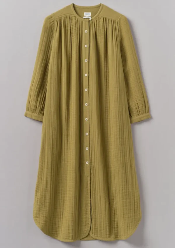 Women TOAST Nightwear | Loungewear-Crinkle Cotton Kaftan Nightdress