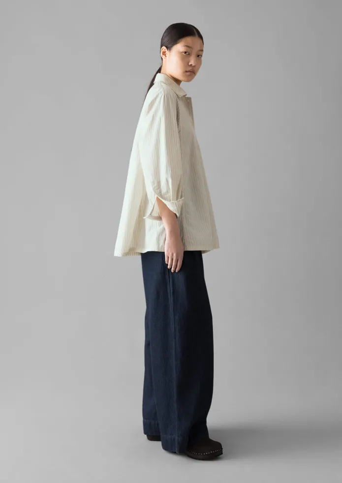 Women TOAST Shirts | Tops & Tees-Dash Stripe Cotton Shirt