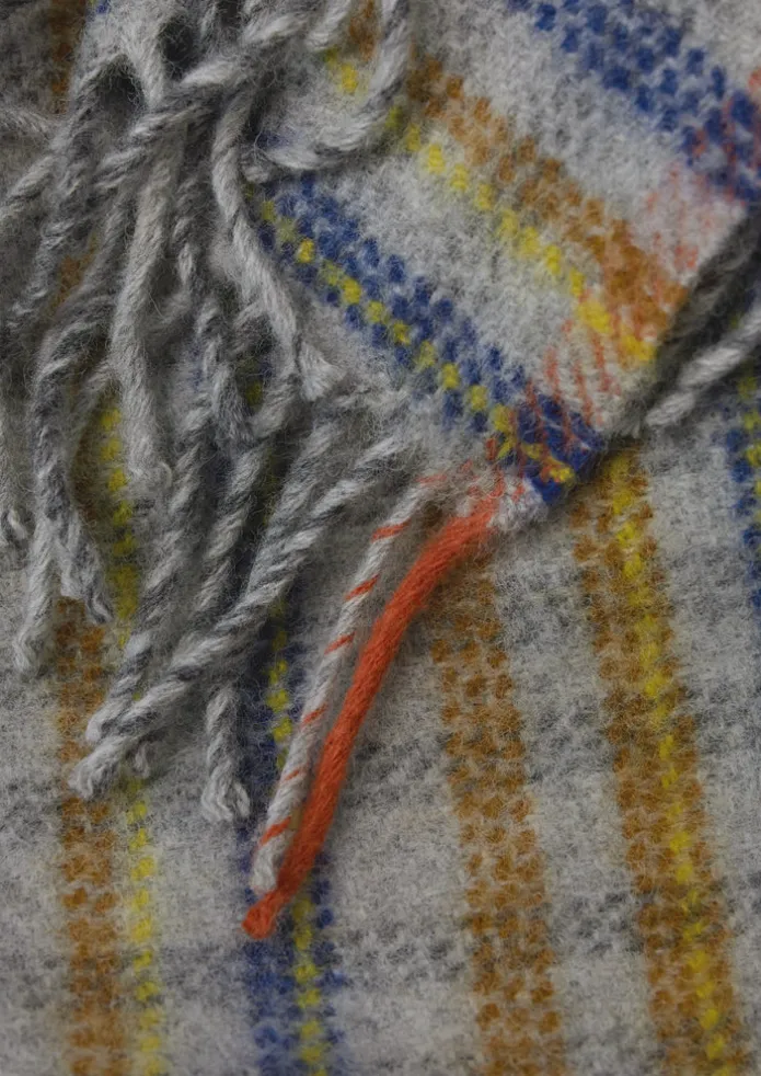 TOAST Textiles | Blankets & Throws-Dashed Check Wool Blanket