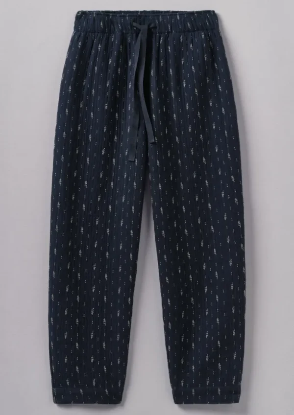 Women TOAST Loungewear | Trousers-Dobby Stitch Cotton Lounge Trousers
