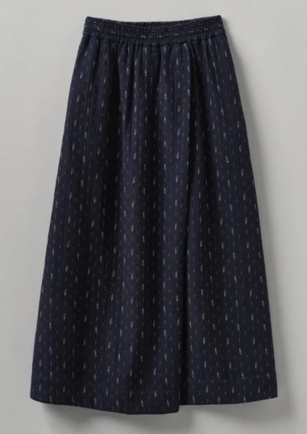 Women TOAST Loungewear | Skirts-Dobby Stitch Cotton Skirt