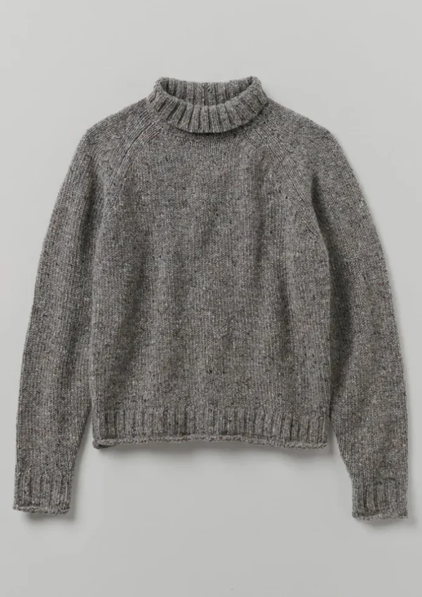 TOAST Knitwear-Donegal Roll Neck Sweater