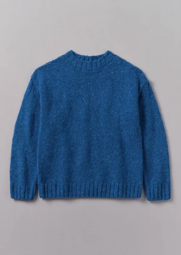 TOAST Knitwear-Donegal Wool High Neck Easy Sweater