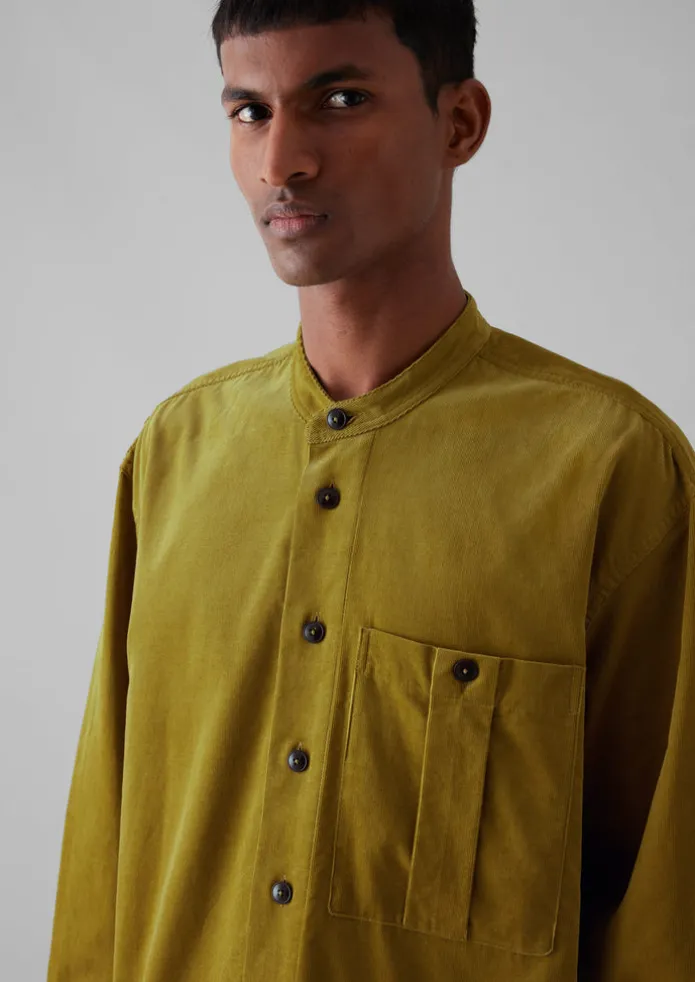 TOAST Cord | Shirts-Dropped Shoulder Organic Cord Grandad Shirt