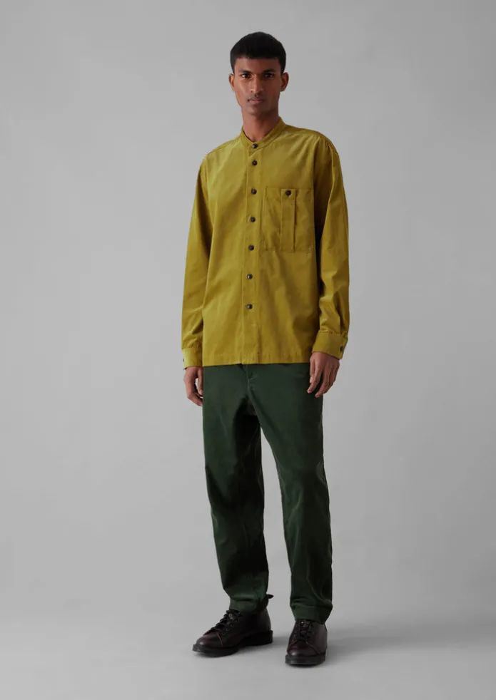 TOAST Cord | Shirts-Dropped Shoulder Organic Cord Grandad Shirt