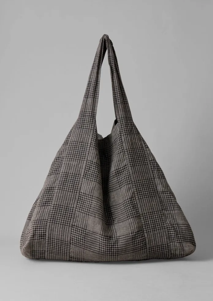 Women TOAST Bags & Belts-Etched Check Linen Bag