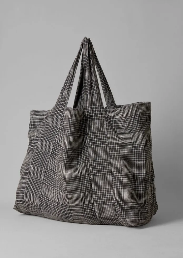 Women TOAST Bags & Belts-Etched Check Linen Bag