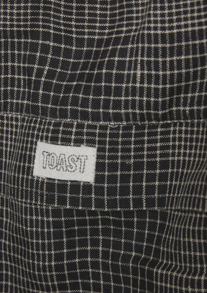 Women TOAST Bags & Belts-Etched Check Linen Bag