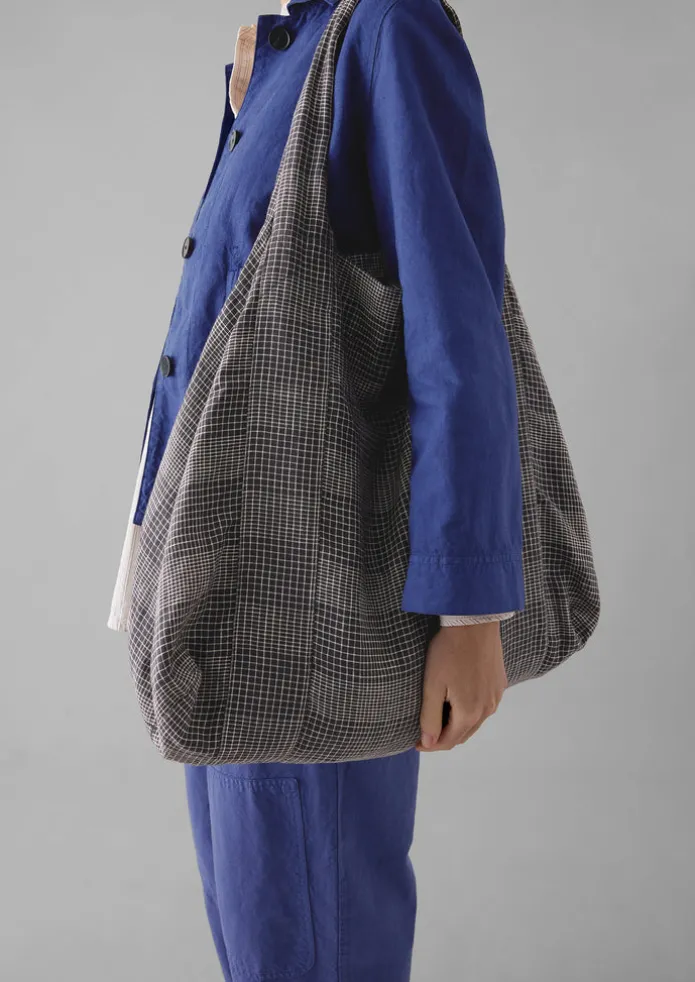 Women TOAST Bags & Belts-Etched Check Linen Bag