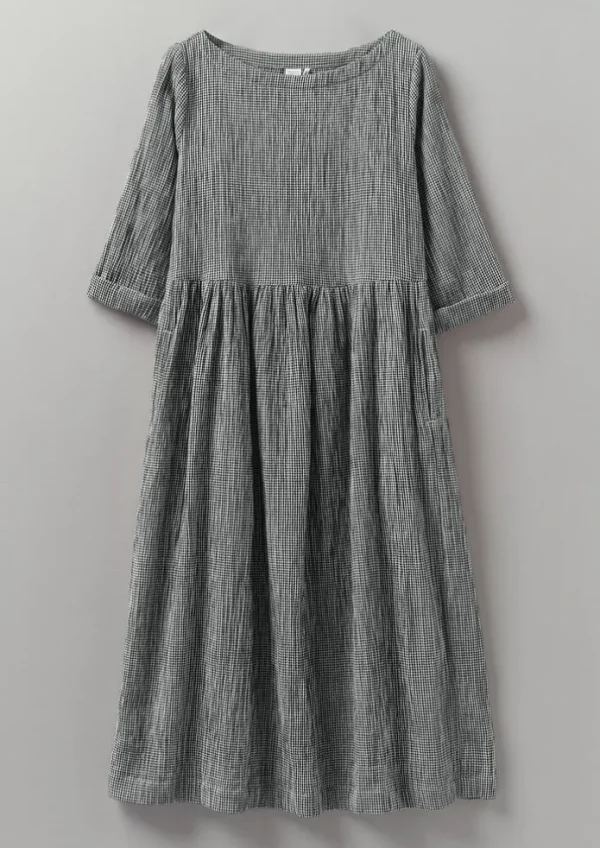 Women TOAST Loungewear | Dresses-Freya Gingham Crinkle Cotton Dress