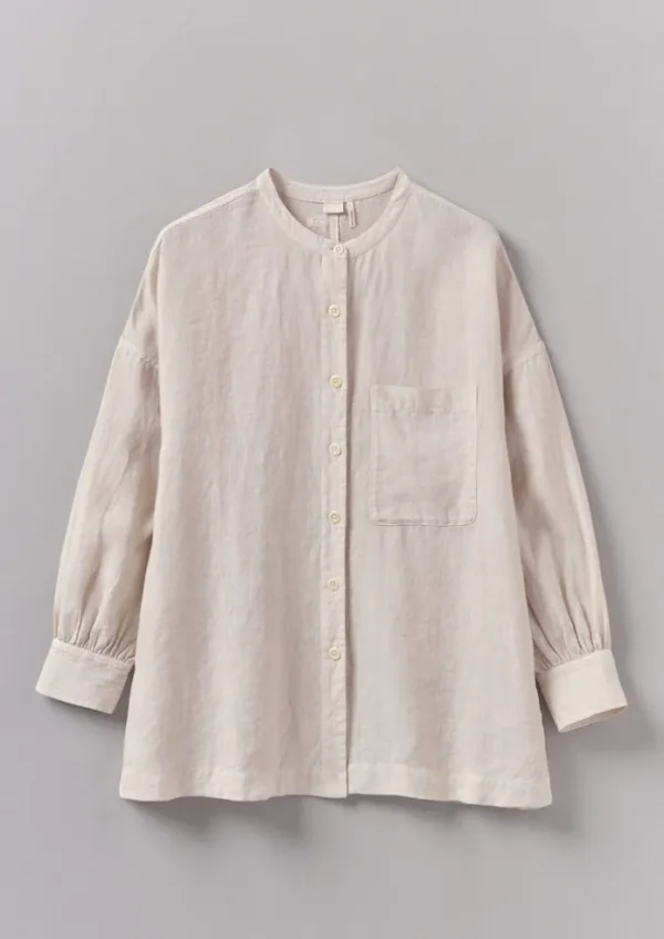 Women TOAST Linen | Loungewear-Garment Dyed Linen Oversized Shirt