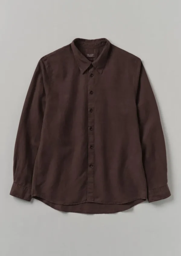 TOAST Shirts-Garment Dyed Point Collar Shirt
